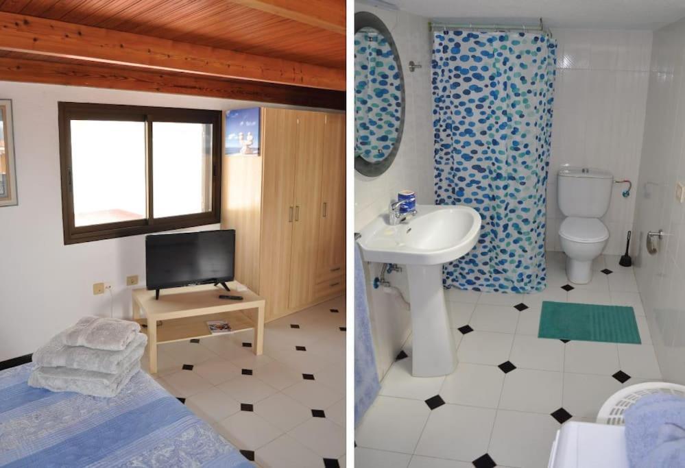 Los Cisnes Encantadora Casa Con Jardin Y Estudio Vista Al Mar El Medano  Ngoại thất bức ảnh