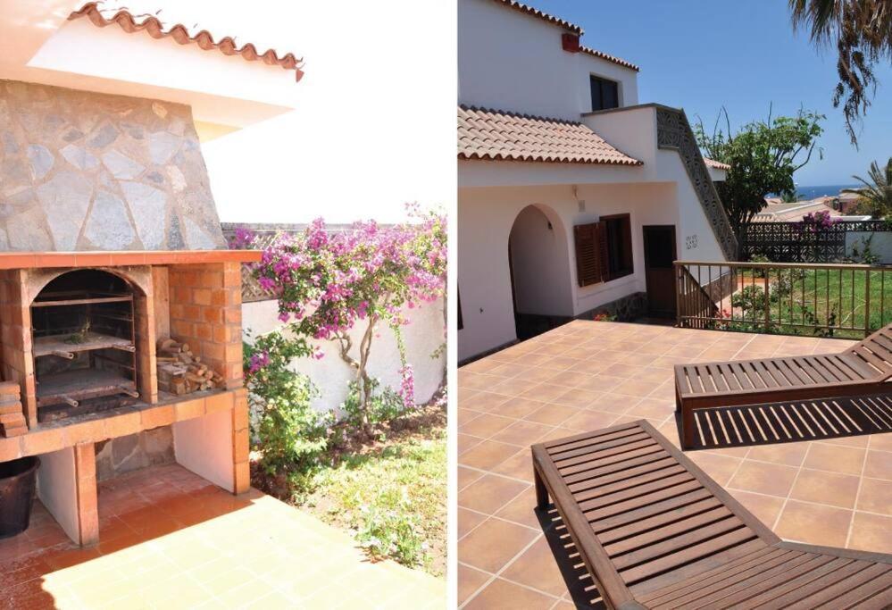 Los Cisnes Encantadora Casa Con Jardin Y Estudio Vista Al Mar El Medano  Ngoại thất bức ảnh